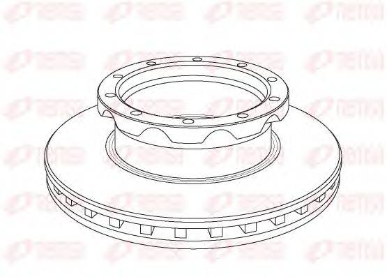 REMSA NCA105020 гальмівний диск