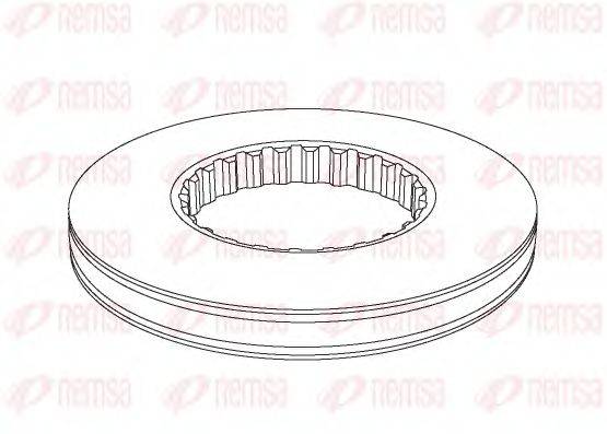 REMSA NCA114610 гальмівний диск