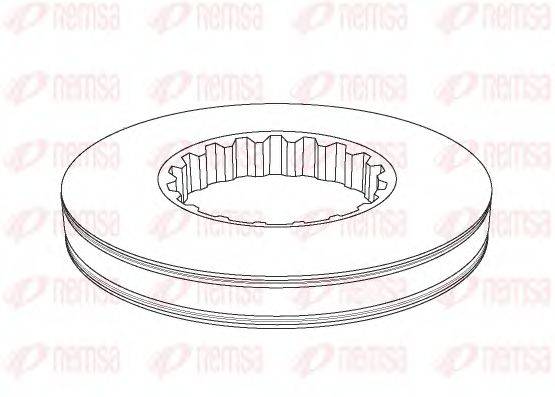REMSA NCA116110 гальмівний диск