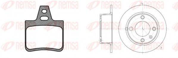 REMSA 810200 Комплект гальм, дисковий гальмівний механізм