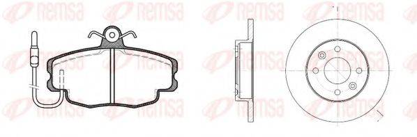 REMSA 814100 Комплект гальм, дисковий гальмівний механізм