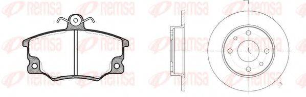 REMSA 814600 Комплект гальм, дисковий гальмівний механізм