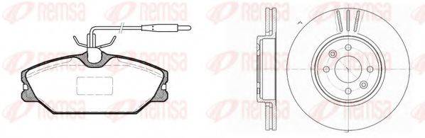 REMSA 820803 Комплект гальм, дисковий гальмівний механізм