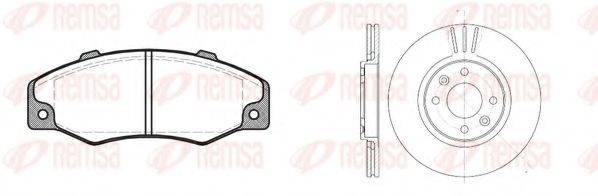 REMSA 822001 Комплект гальм, дисковий гальмівний механізм