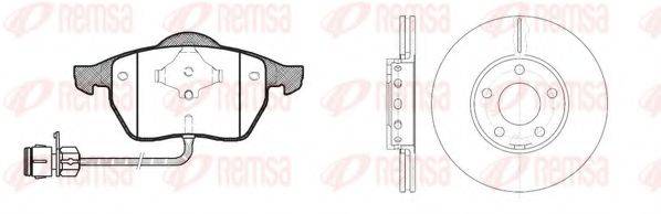REMSA 839001 Комплект гальм, дисковий гальмівний механізм