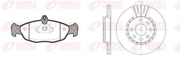 REMSA 839303 Комплект гальм, дисковий гальмівний механізм