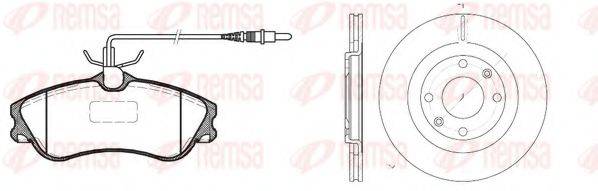 REMSA 863400 Комплект гальм, дисковий гальмівний механізм