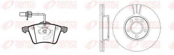 REMSA 872100 Комплект гальм, дисковий гальмівний механізм