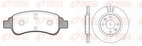 REMSA 884002 Комплект гальм, дисковий гальмівний механізм