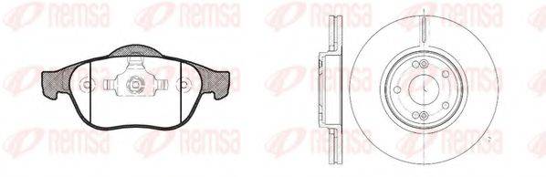 REMSA 884300 Комплект гальм, дисковий гальмівний механізм