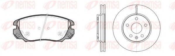 REMSA 8138500 Комплект гальм, дисковий гальмівний механізм