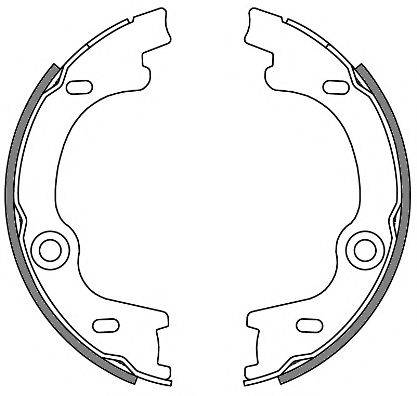 REMSA 463000 Комплект гальмівних колодок, стоянкова гальмівна система