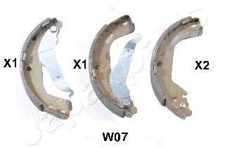 JAPANPARTS GFW07AF Комплект гальмівних колодок