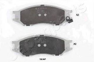 JAPANPARTS PA150AF Комплект гальмівних колодок, дискове гальмо