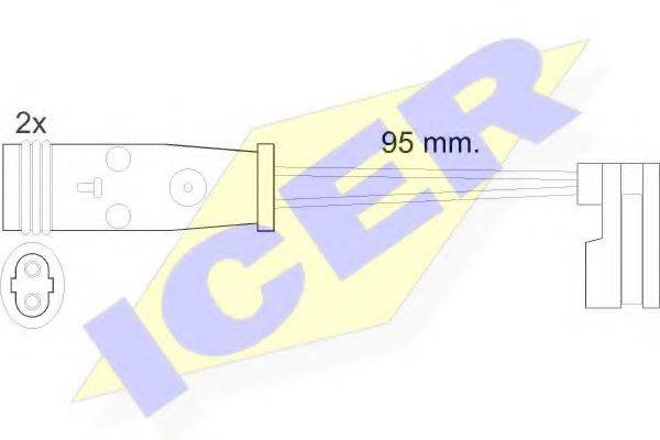 ICER 610370EC Сигналізатор, знос гальмівних колодок