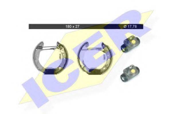 ICER 79KT0076C Комплект гальмівних колодок