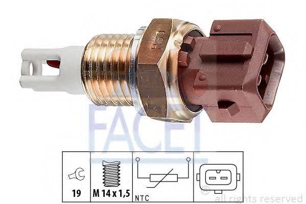 FACET 104016 Датчик, температура повітря, що впускається