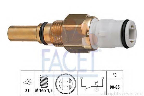 FACET 75090 Термивимикач, вентилятор радіатора