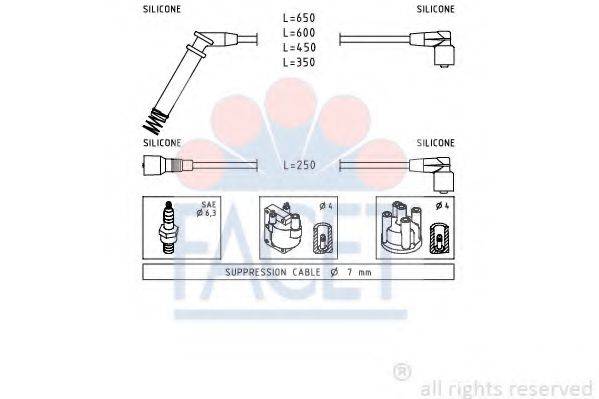 FACET 47195 Комплект дротів запалювання