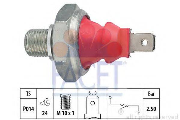 FACET 70111 Датчик тиску масла