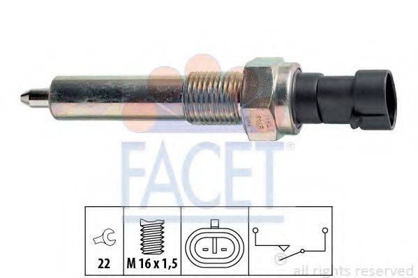 FACET 76143 Вимикач, фара заднього ходу