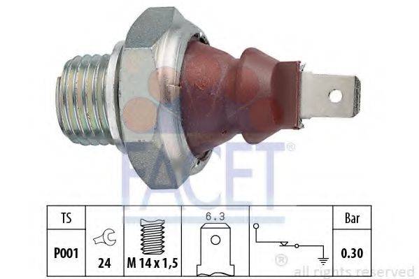 FACET 70023 Датчик тиску масла