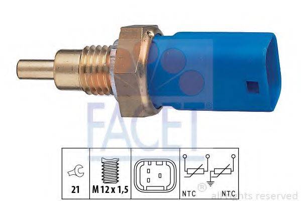 FACET 73275 Датчик, температура охолоджувальної рідини