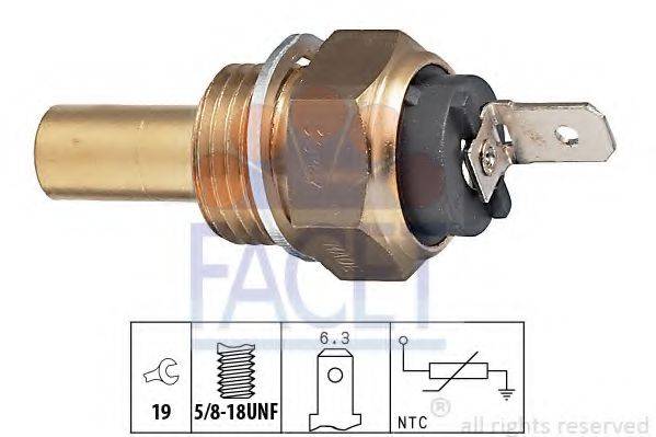 FACET 73047 Датчик, температура охолоджувальної рідини