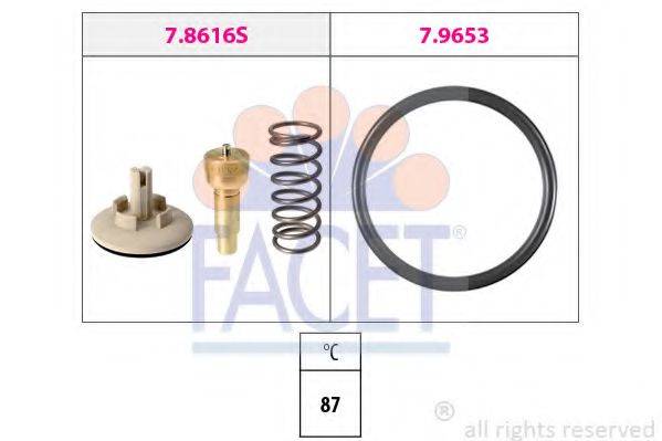 FACET 78616 Термостат, охолоджуюча рідина