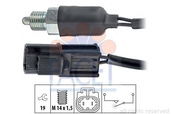 FACET 76209 Вимикач, фара заднього ходу