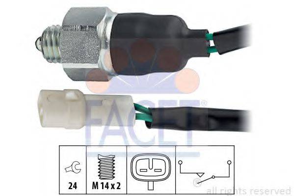 FACET 76169 Вимикач, фара заднього ходу