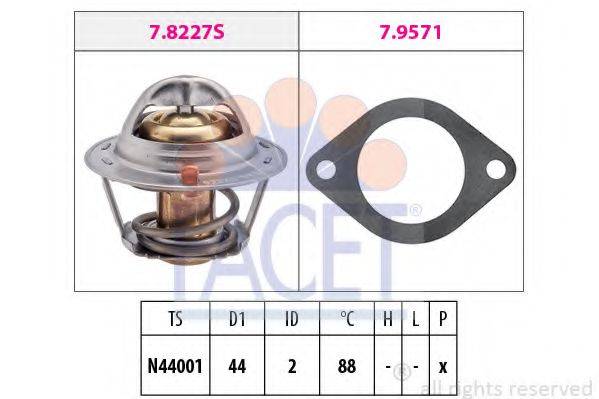 FACET 78390 Термостат, охолоджуюча рідина