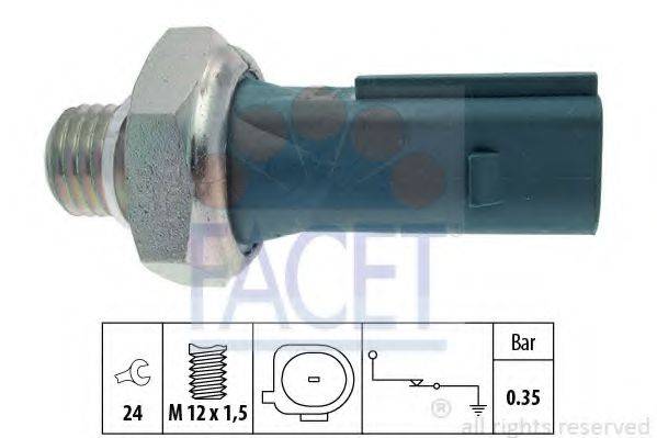 FACET 70177 Датчик тиску масла