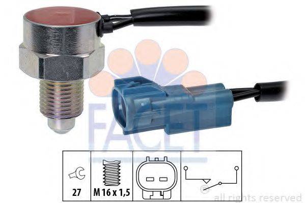 FACET 76302 Вимикач, фара заднього ходу