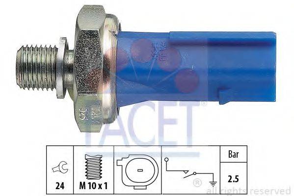 FACET 70192 Датчик тиску масла