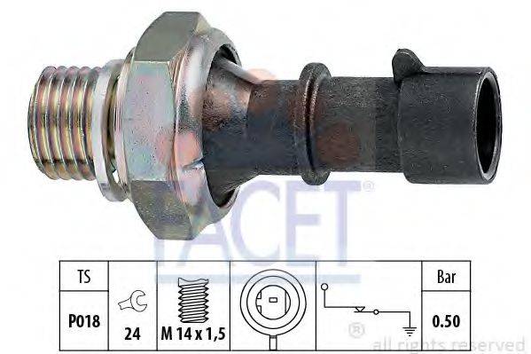 FACET 70069 Датчик тиску масла