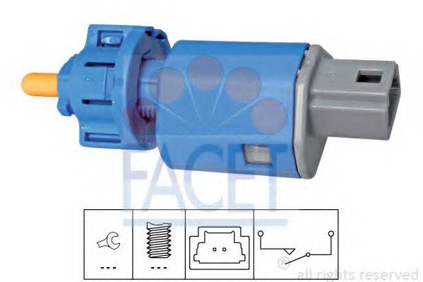 FACET 71274 Вимикач, привід зчеплення (Tempomat)