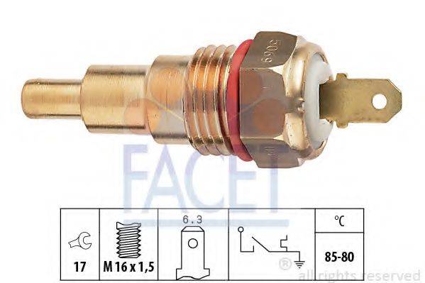 FACET 75068 Термивимикач, вентилятор радіатора