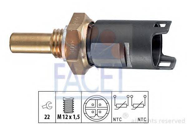 FACET 73315 Датчик, температура олії; Датчик, температура охолоджувальної рідини