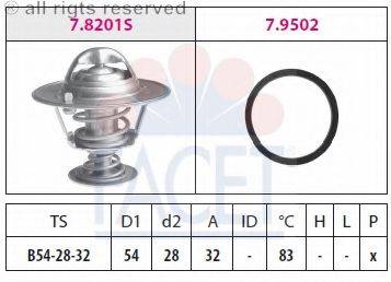 FACET 78201 Термостат, охолоджуюча рідина