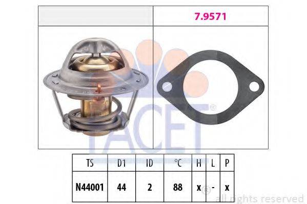 FACET 78369 Термостат, охолоджуюча рідина