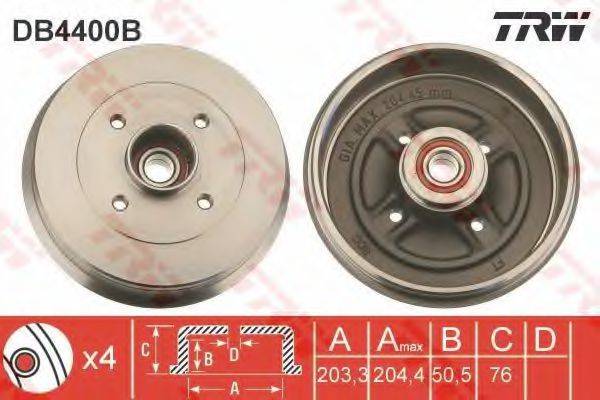 TRW DB4400B Гальмівний барабан