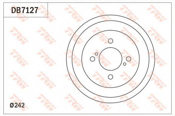 TRW DB7127 Гальмівний барабан
