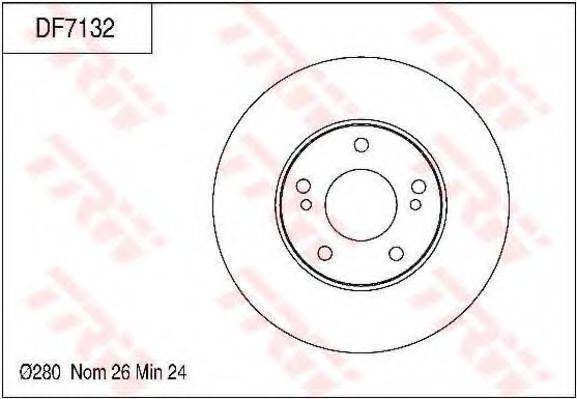 TRW DF7132 гальмівний диск