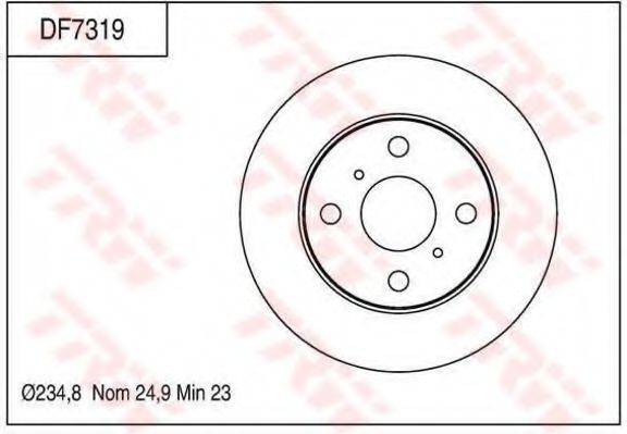 TRW DF7319 гальмівний диск