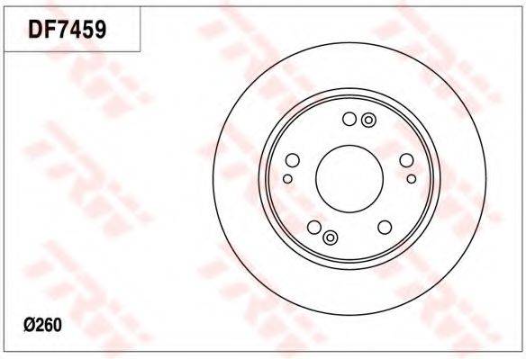 TRW DF7459 гальмівний диск