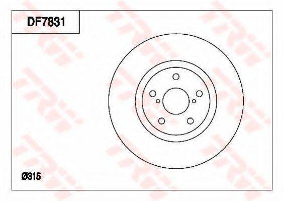 TRW DF7831 гальмівний диск