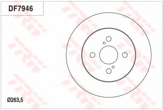 TRW DF7946 гальмівний диск
