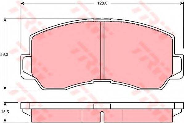 TRW GDB785 Комплект гальмівних колодок, дискове гальмо