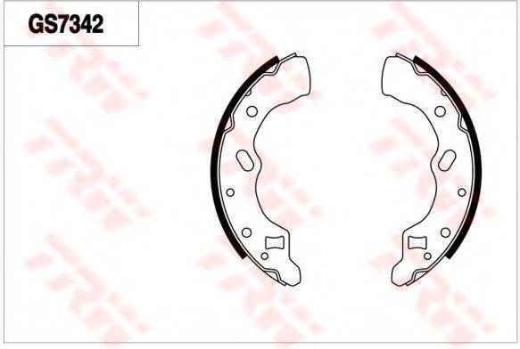 TRW GS7342 Комплект гальмівних колодок